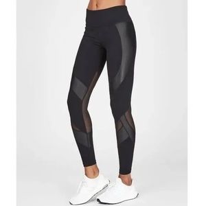 Sweaty Betty The Power Mesh Wet Look Legginvs • Size Small